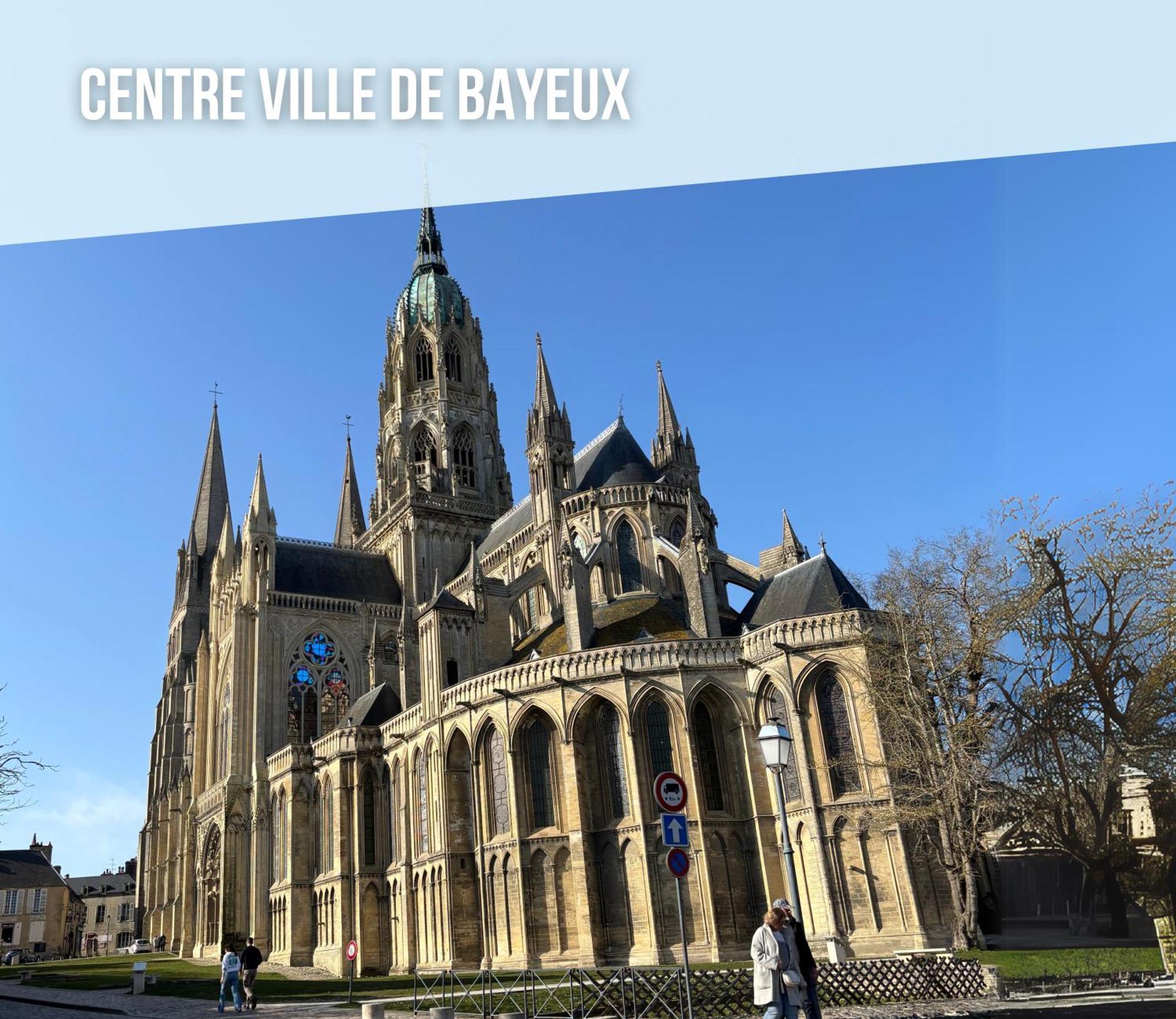 Les Combles De L Aure Grand Studio Cosy Confortable Classe 3 Etoiles Centre Bayeux 2 Mn A Pied Cathedrale Proche Plages Du Debarquement Екстер'єр фото