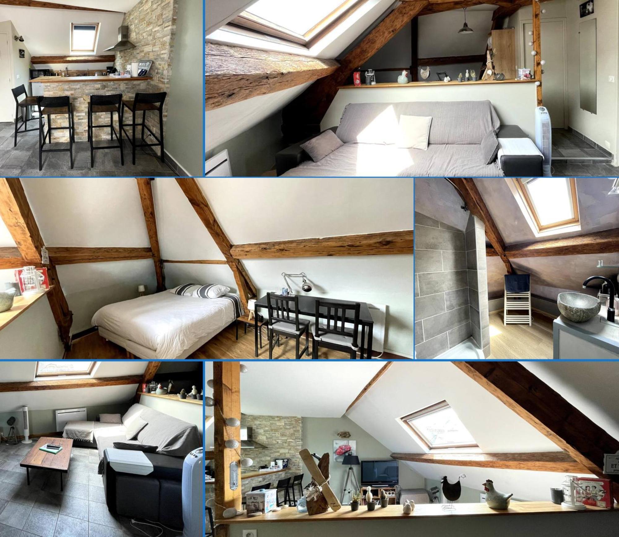 Les Combles De L Aure Grand Studio Cosy Confortable Classe 3 Etoiles Centre Bayeux 2 Mn A Pied Cathedrale Proche Plages Du Debarquement Екстер'єр фото